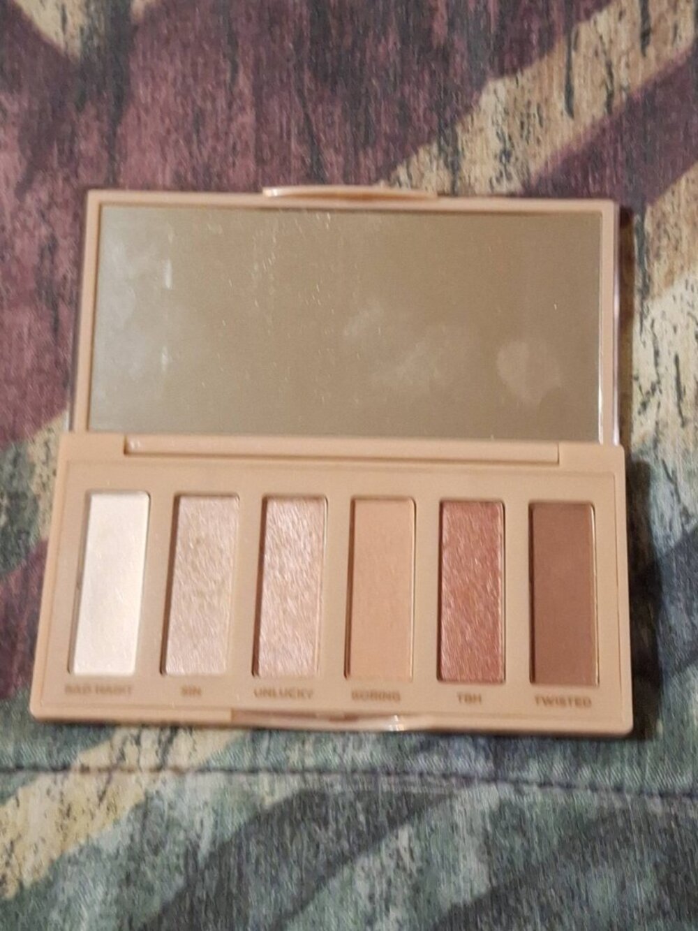 Urban Decay Naked Sin Mini Eyeshadow Palette | Neutral Shimmers & Mattes | Used